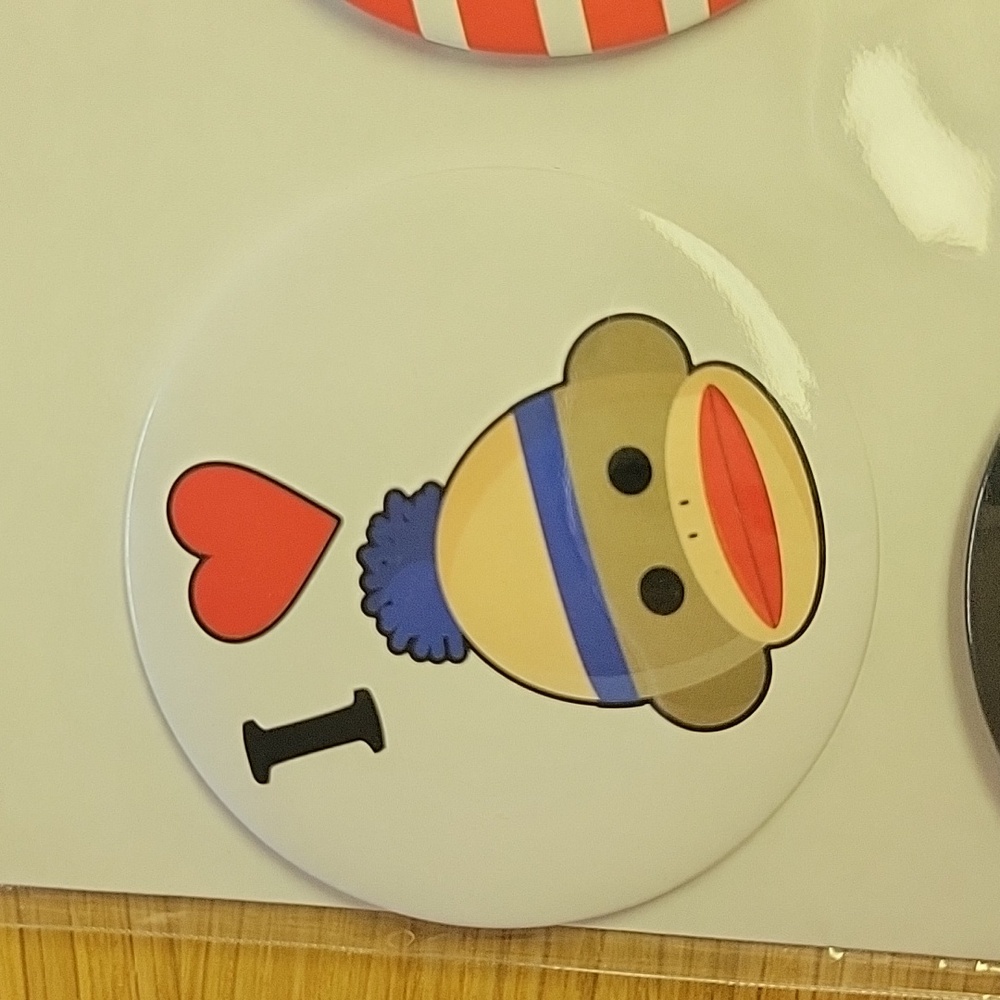 Sock Monkey Button Set 2012 - Picture 2 of 6